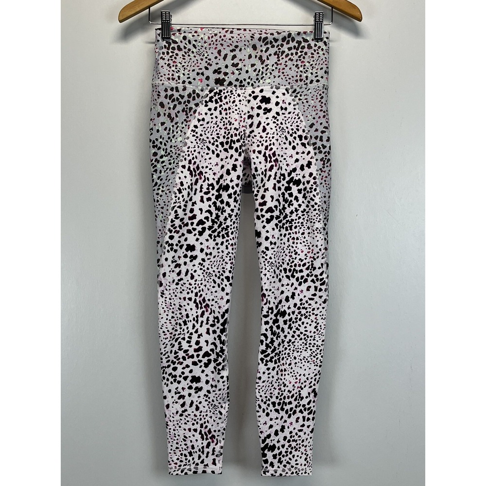 Powerhold by Fabletics Leggings Sz Small Womens Animal Print Ankle Length